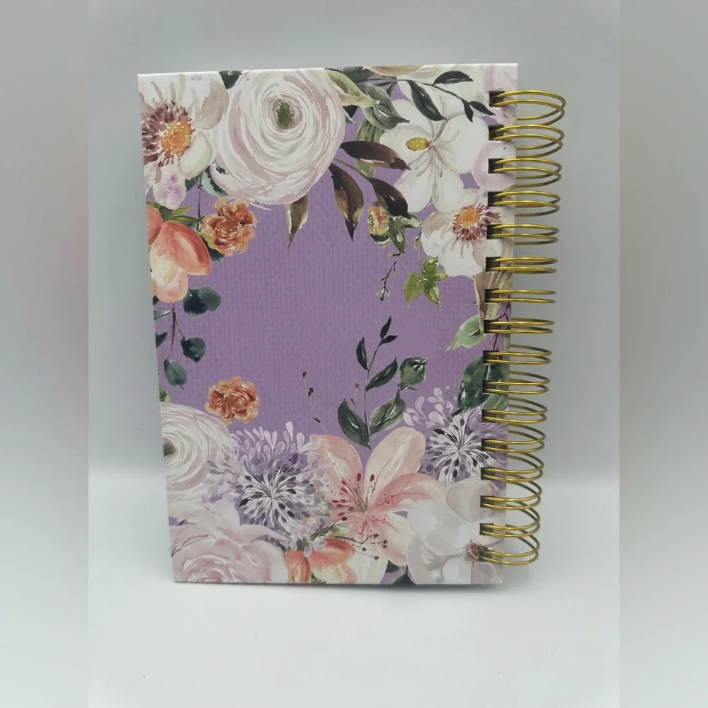 Hardcover Floral Wire Bound Faith Can Move Mountains Prayer Journal Sermon Notes